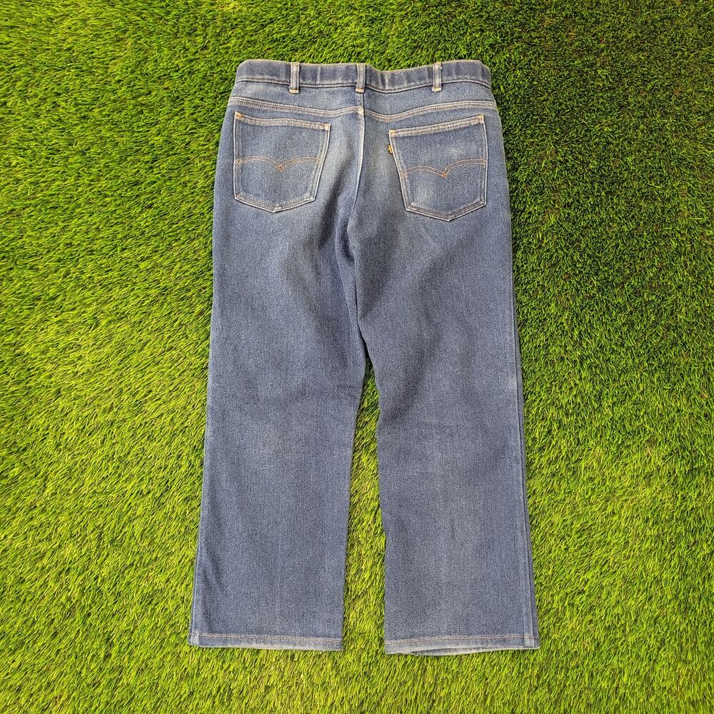 Vintage LEVIS 547 Jeans 34x25 Faded Whiskered Blue-Tab - Picture 2 of 16